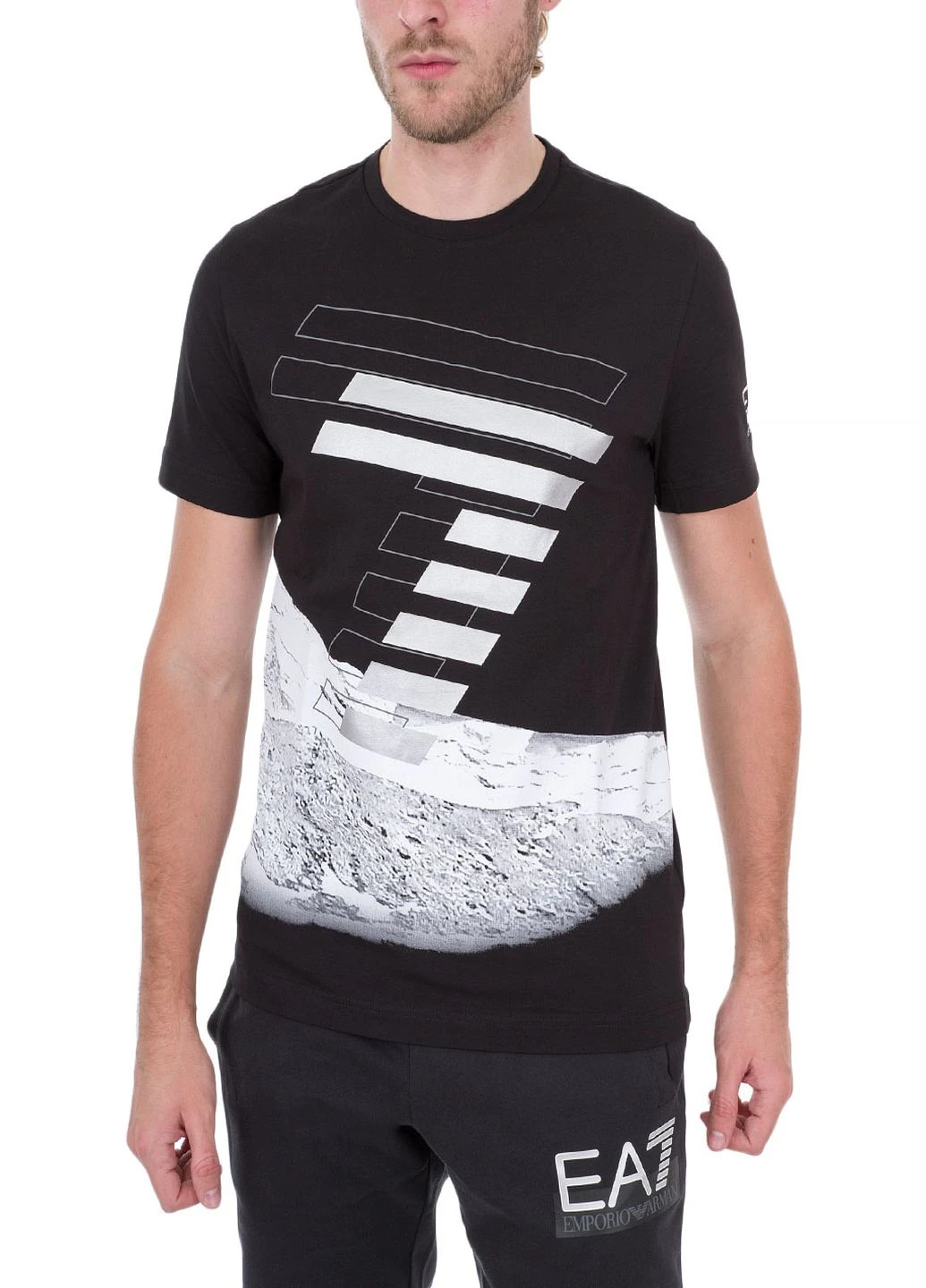 Чорна футболка ARMANI EA7