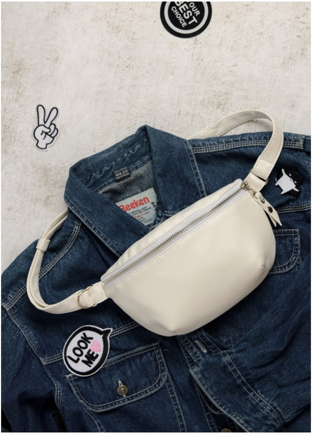 Сумка на пояс (бананка) женская 24х4х15 см Sambag (211367209)