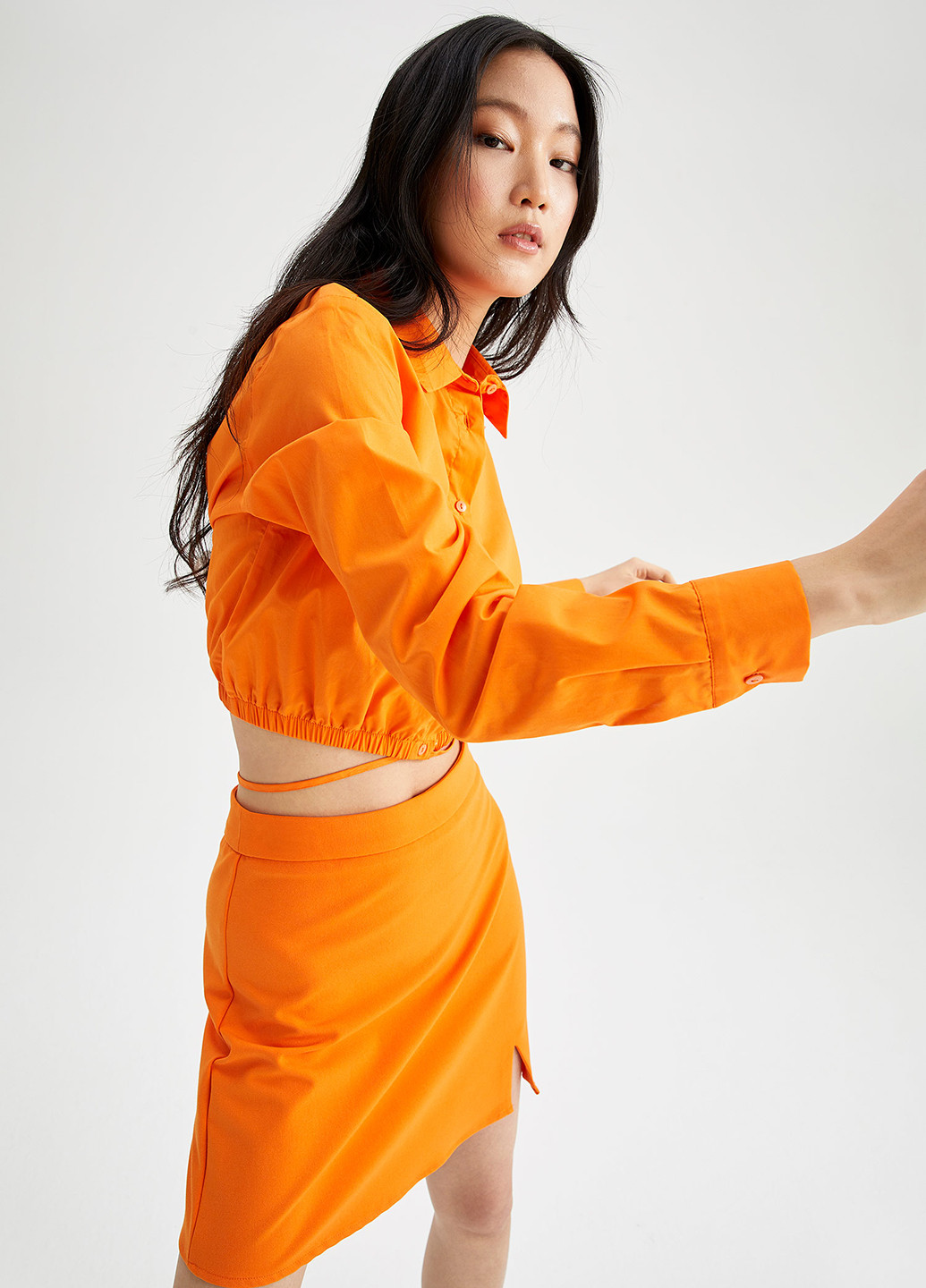 Оранжевая демисезонная блуза DeFacto