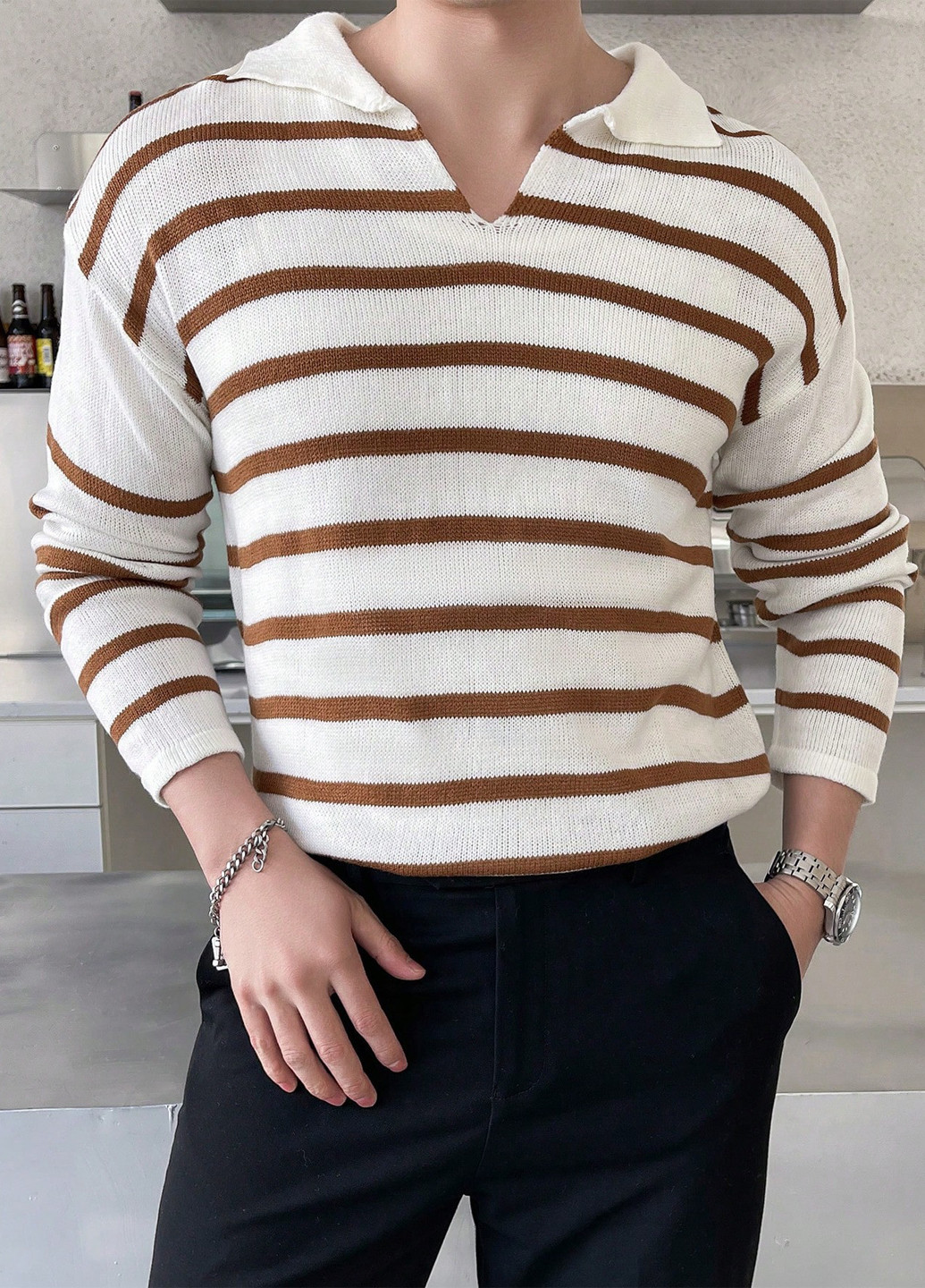 Білий демісезонний светр SHEIN