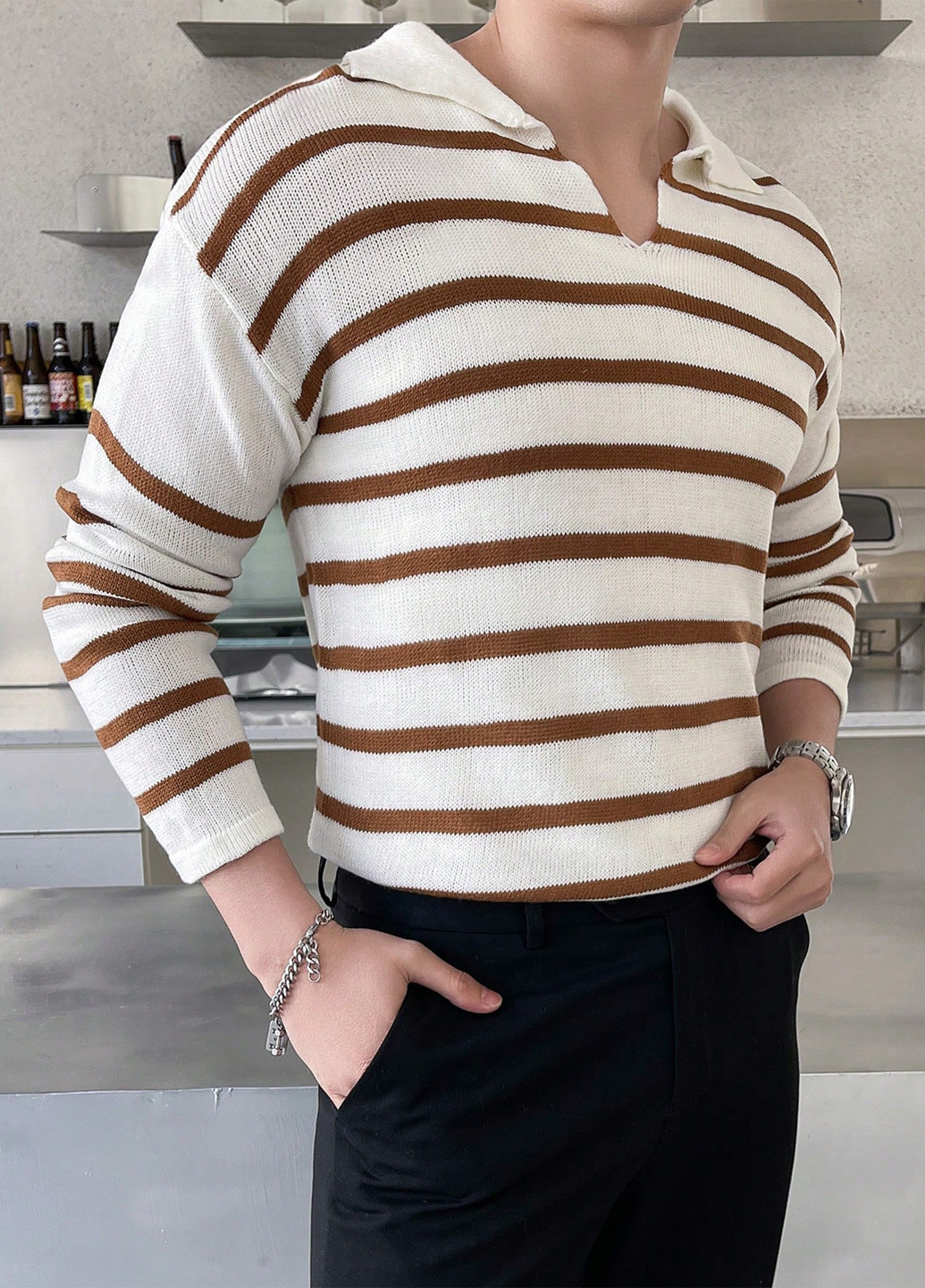 Білий демісезонний светр SHEIN