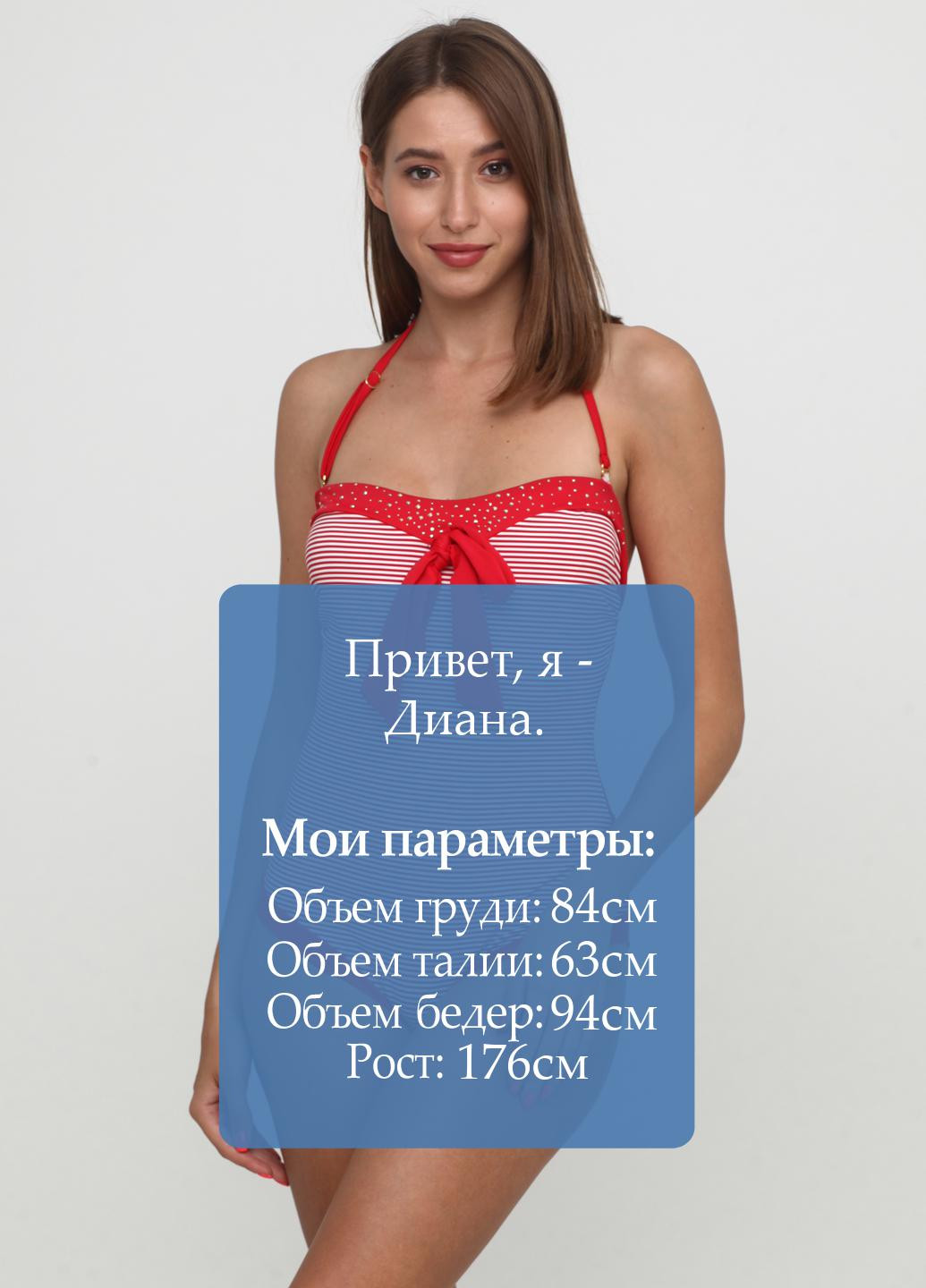 Червоний літній купальник суцільний Blu Bay