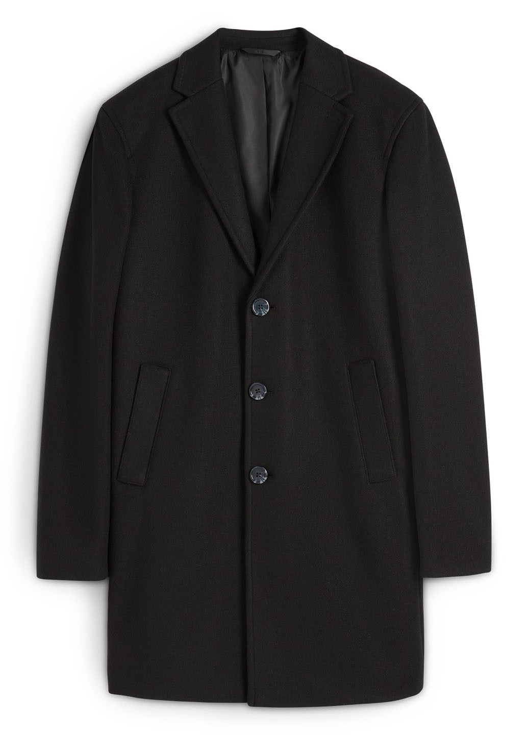 Черное демисезонное Пальто однобортное C&A