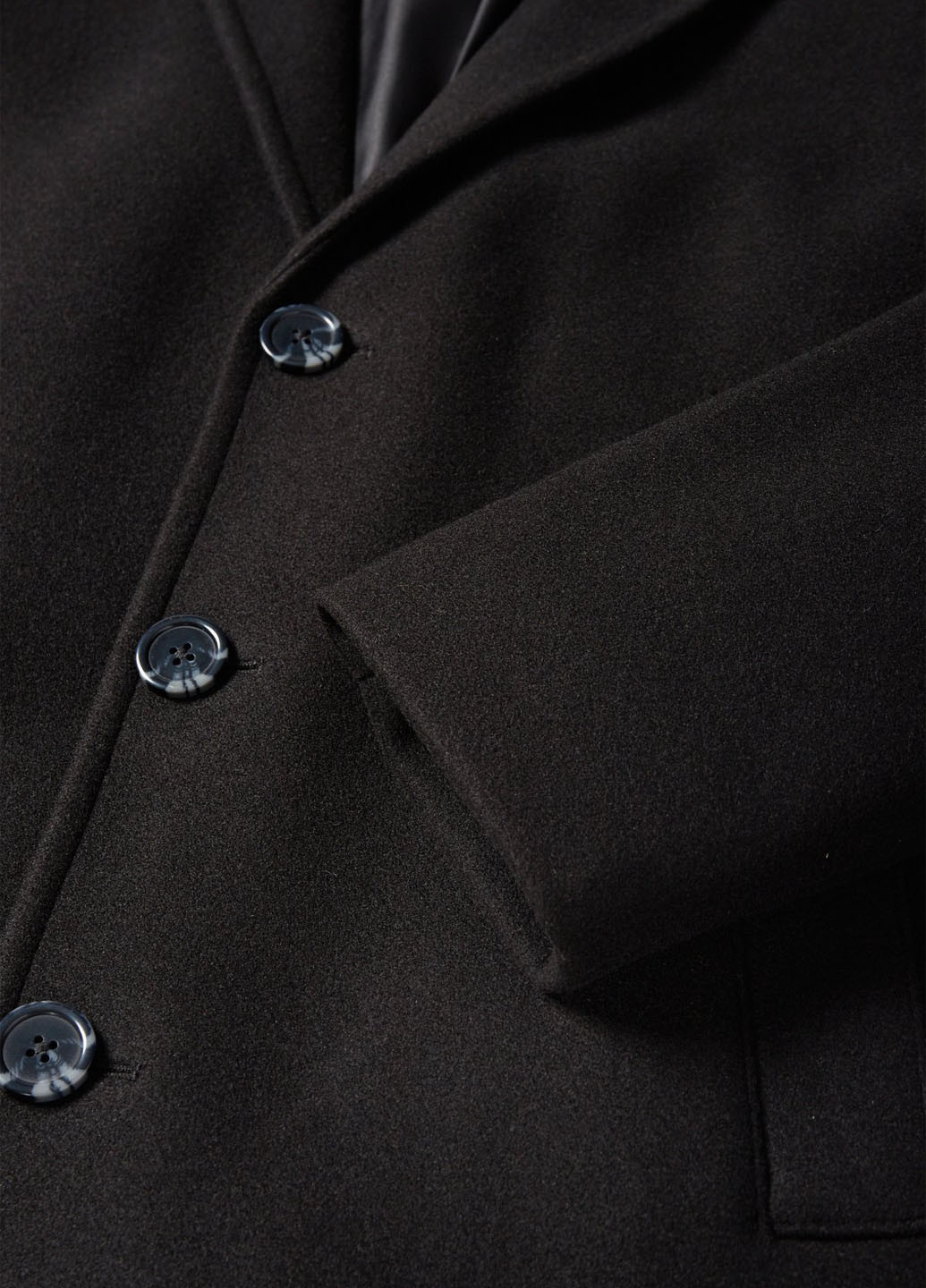 Черное демисезонное Пальто однобортное C&A