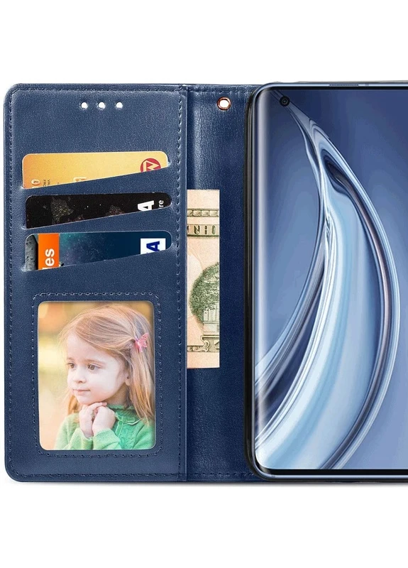Кожаный чехол книжка Gallant (PU) для Xiaomi Mi 10 / Mi 10 Pro Синий (is_00000035720_4) Getman (237829147)