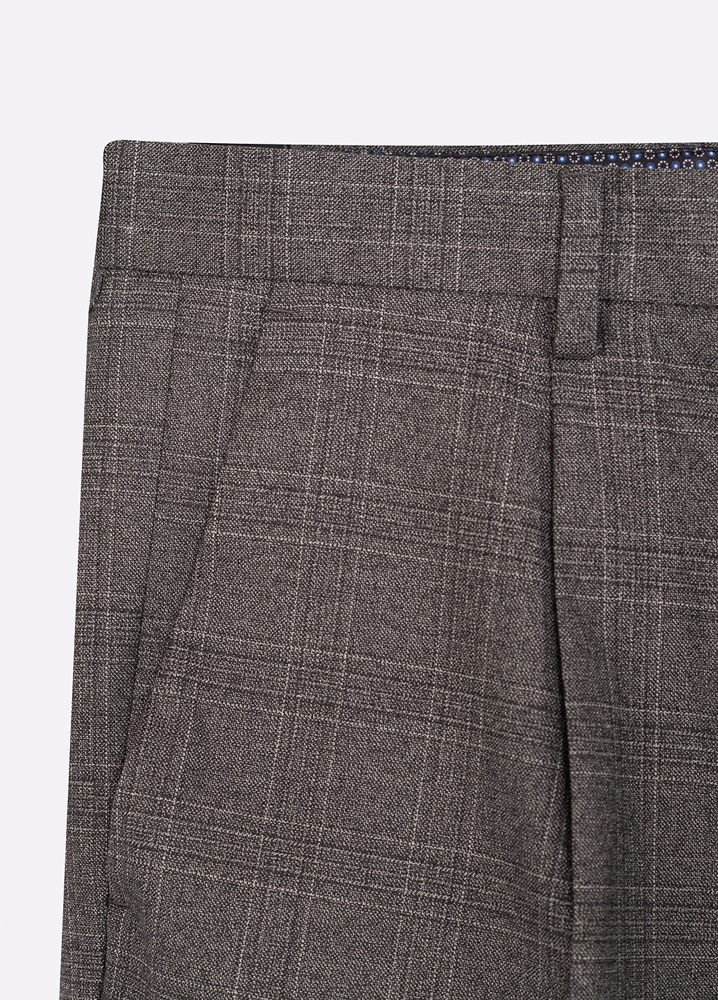 Серые кэжуал демисезонные прямые брюки Dewhirst