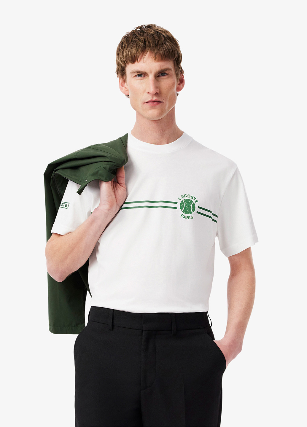 Біла футболка Lacoste