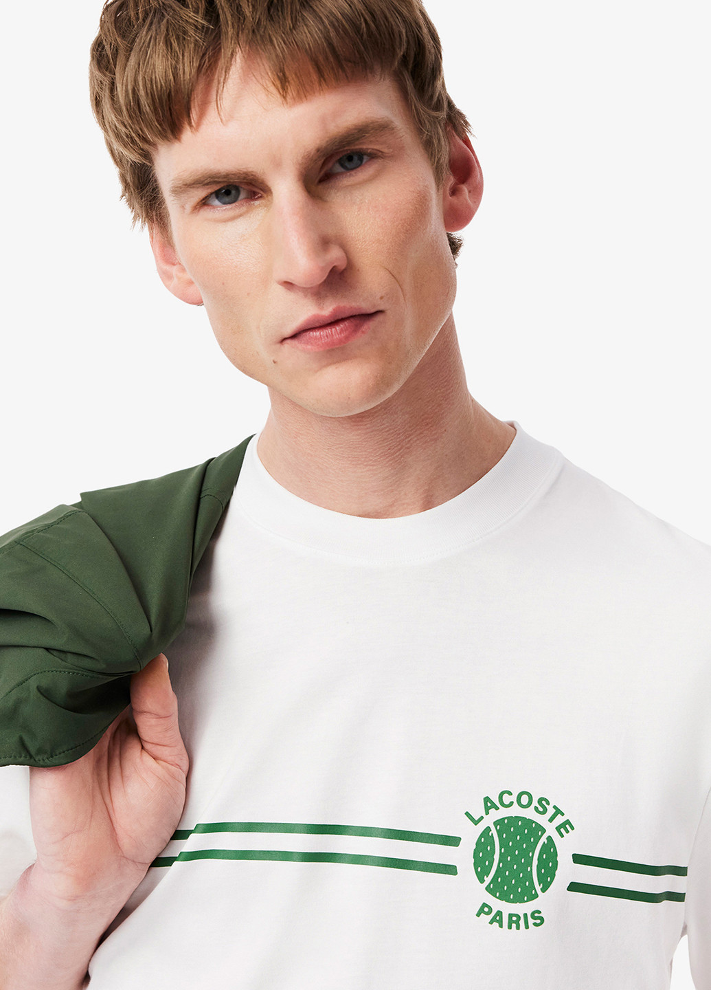 Біла футболка Lacoste