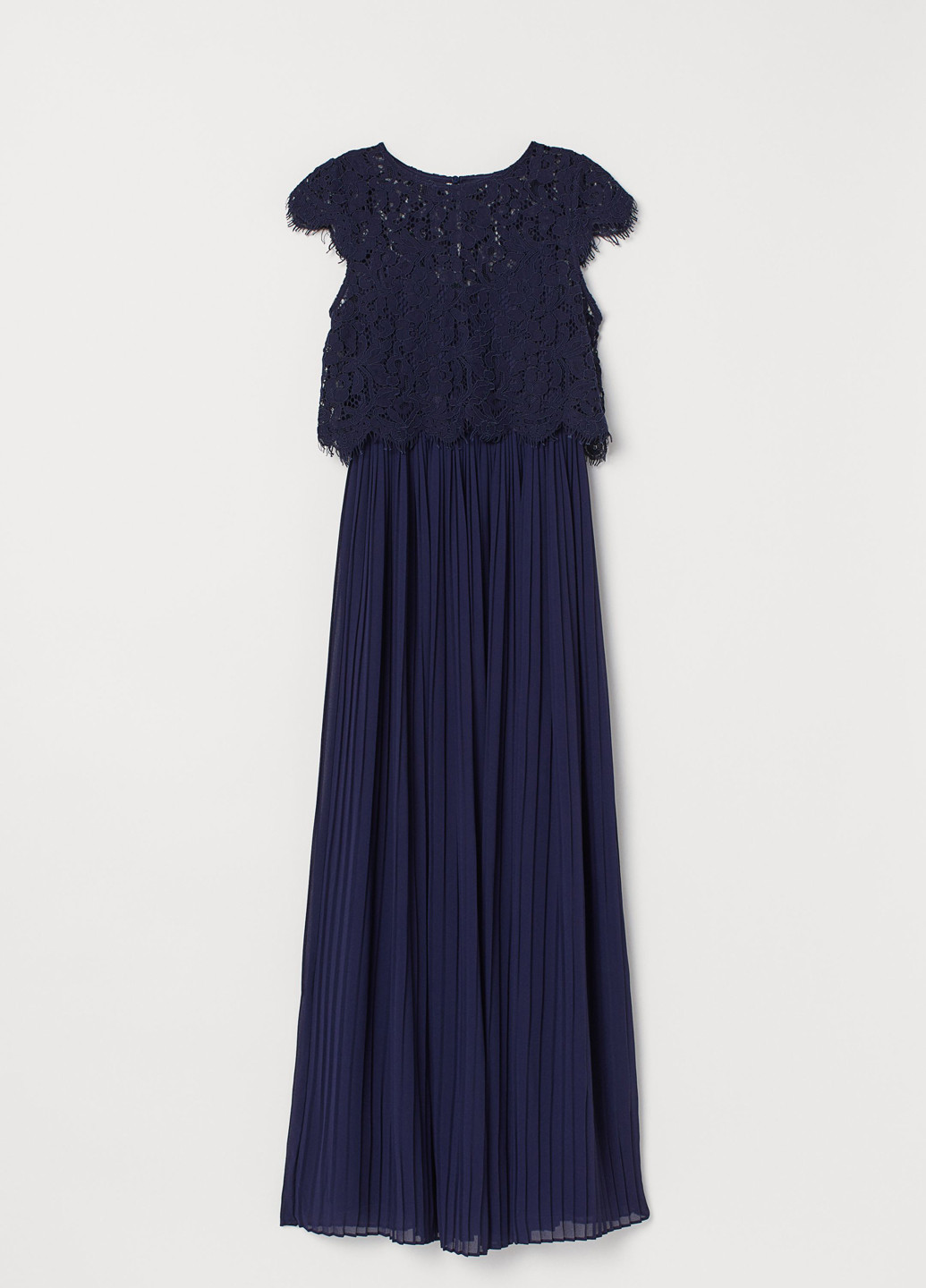 Темно-синя кежуал сукня кльош, плісована H&M