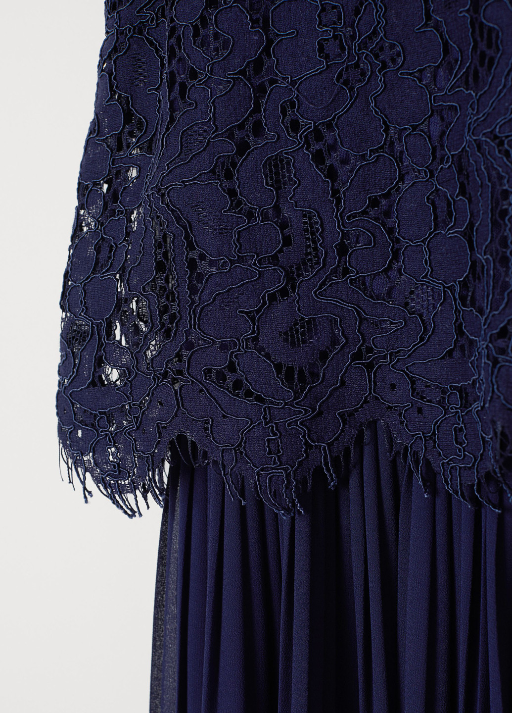 Темно-синя кежуал сукня кльош, плісована H&M