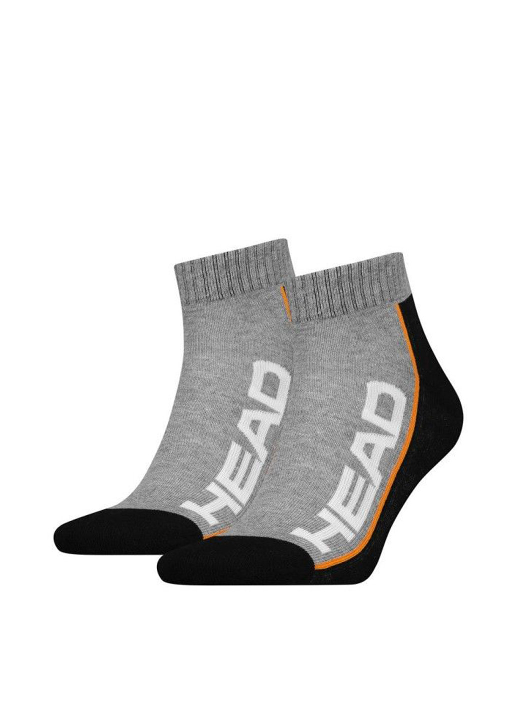 Шкарпетки (2 пари) Head логотипи світло-сірі спортивні