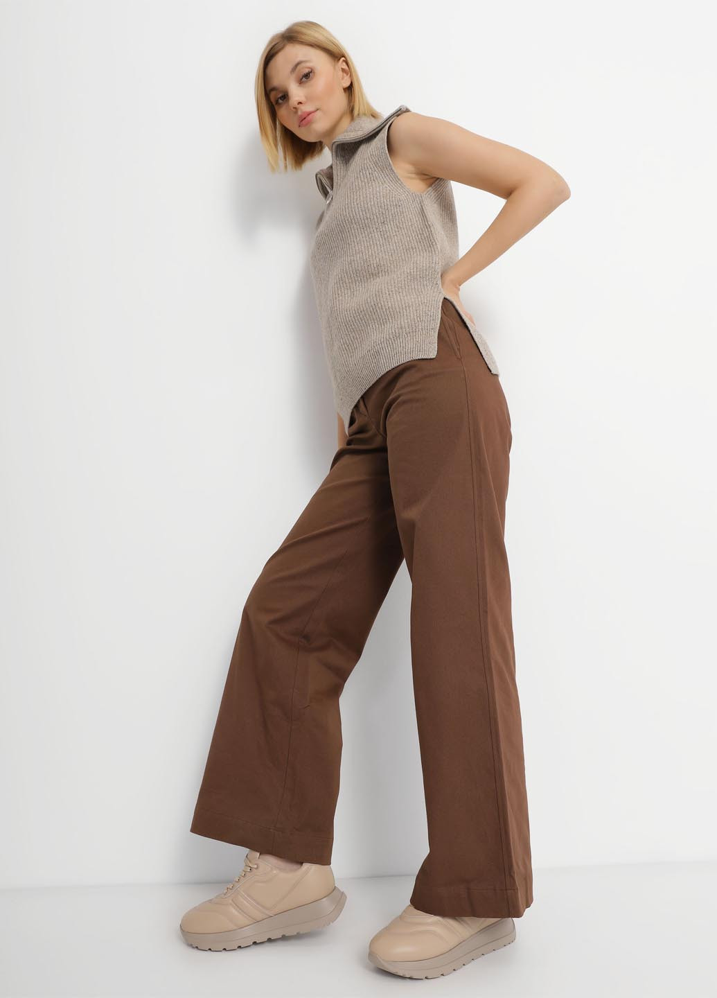 Кроссовки Braska 0629-3085 бежевые демисезоны (327234540)