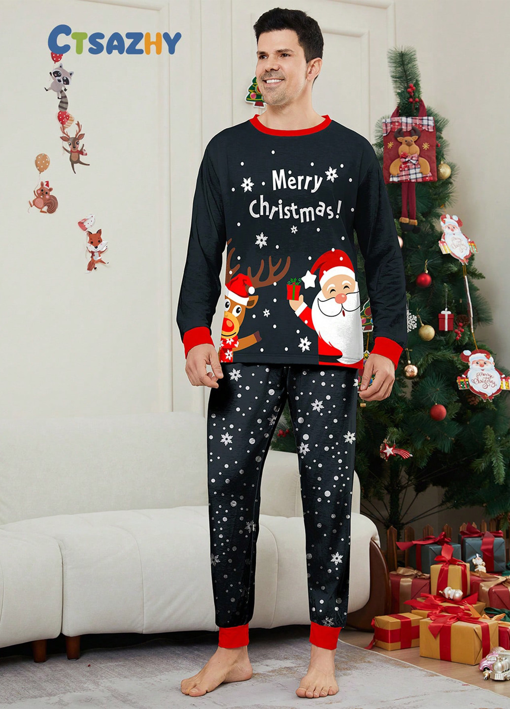 Піжама (лонгслів, штани) SHEIN (343141875)