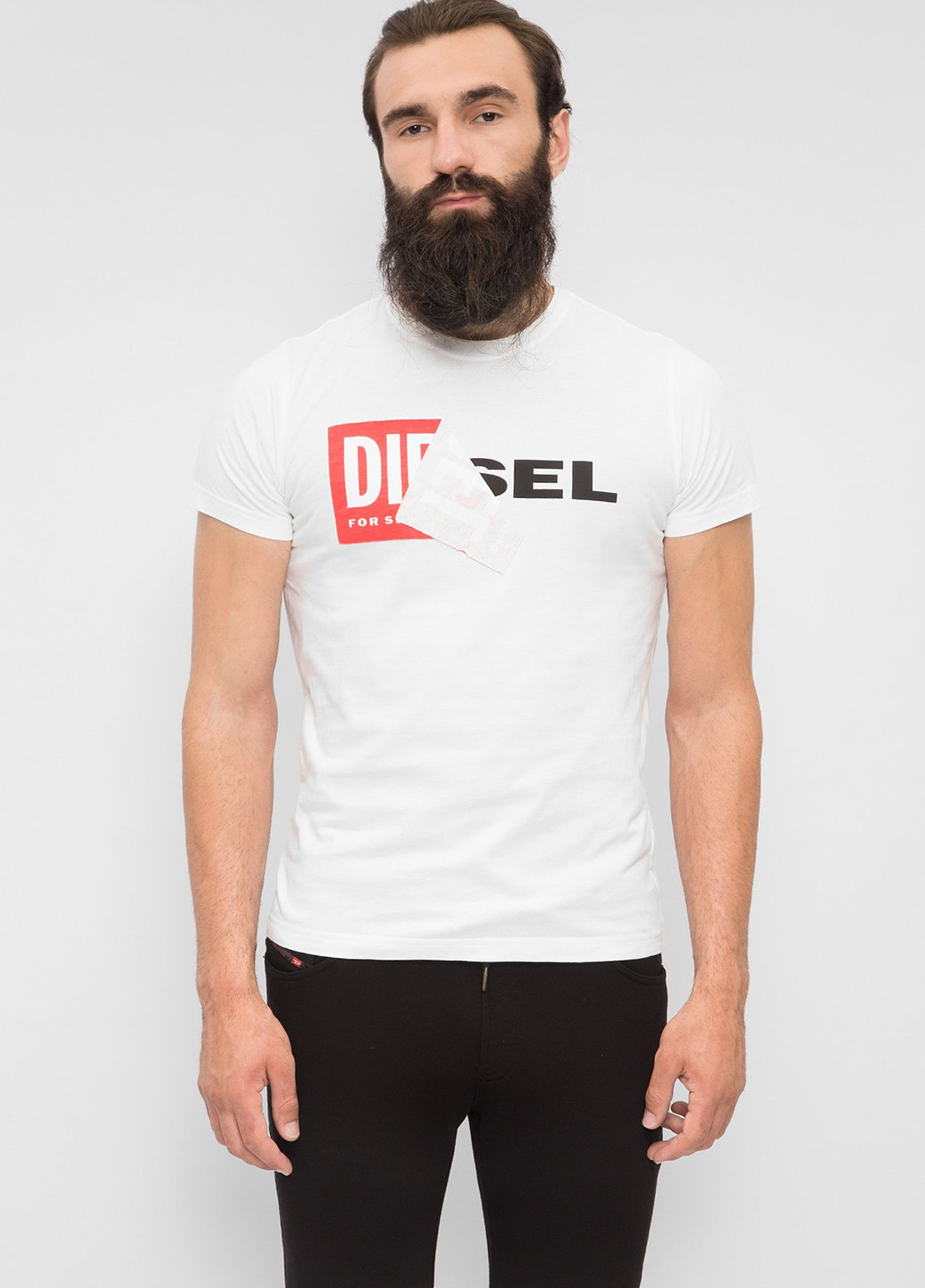 Белая футболка Diesel