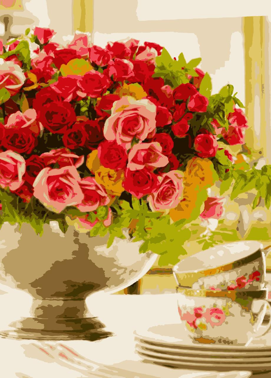 Картин по номерам "Розовое настроение" 40*50 см No Brand (254583780)