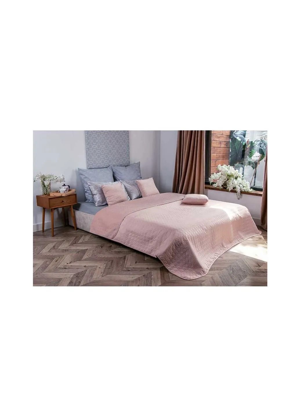 Покрывало двухстороннее VeLour Персиковое 150 х 220 см (360.55_Apricot) Руно (254075885)