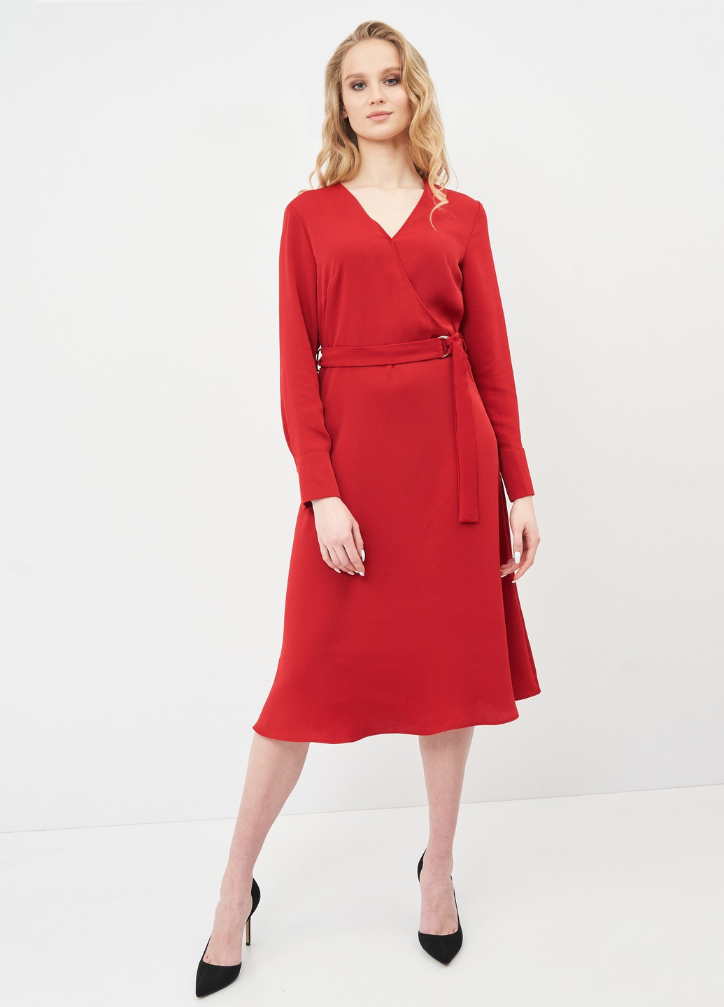 Червона кежуал сукня H&M однотонна