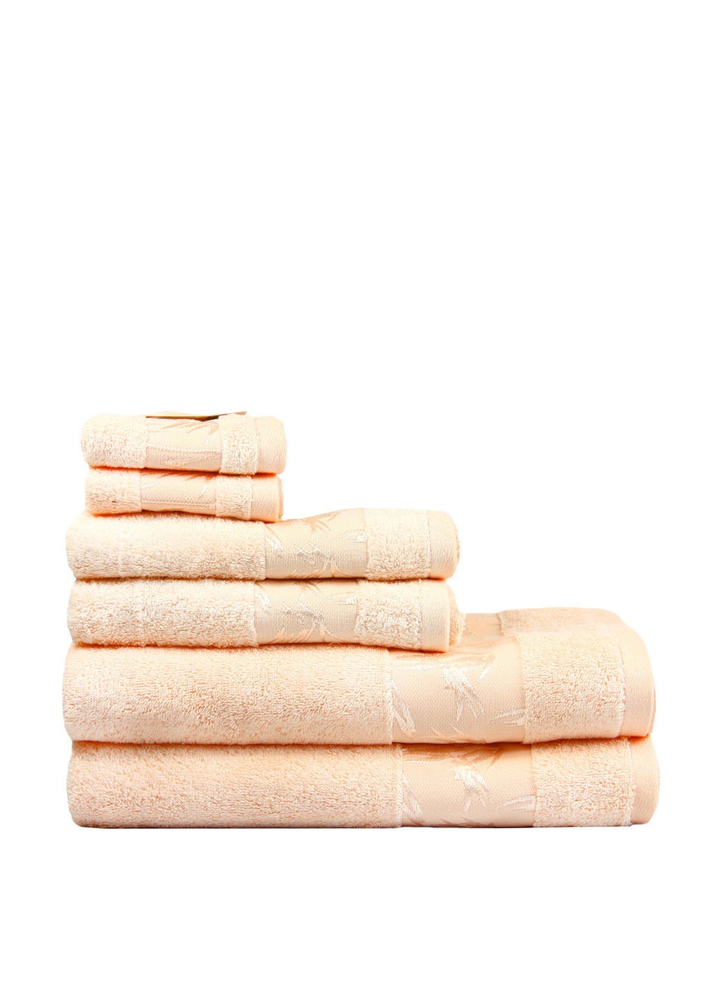 Maisonette полотенце (1 шт.), 30х50 см однотонный персиковый производство - Турция