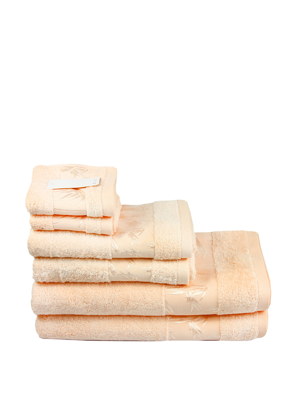 Maisonette полотенце (1 шт.), 30х50 см однотонный персиковый производство - Турция