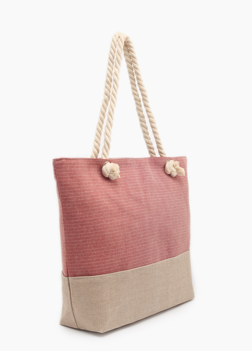 Пляжная сумка No Brand однотонная розовая пляжная