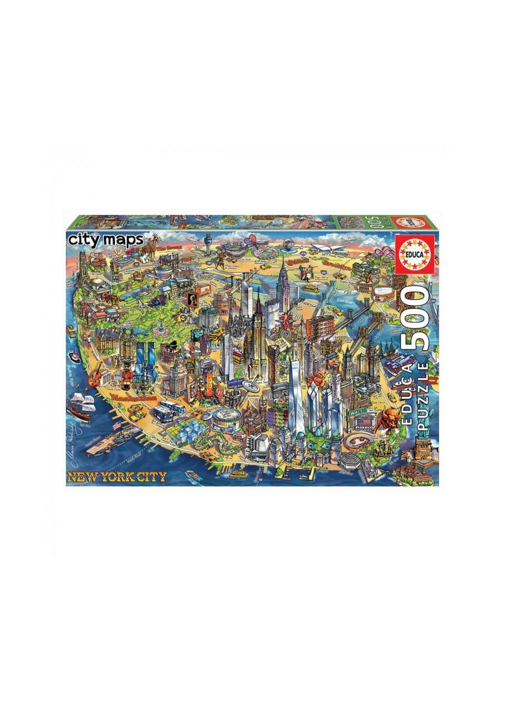 Пазл Карта Нью-Йорка 500 елементів (6336991) Educa (254066290)