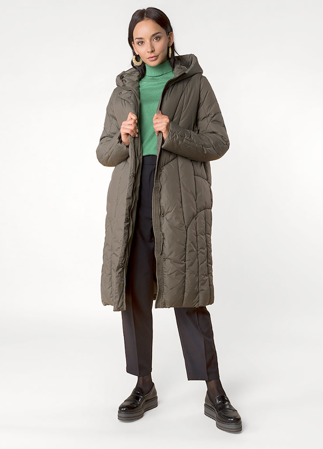 Оливкова зимня куртка MR 520