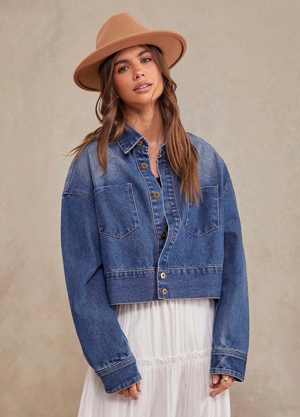 Синяя демисезонная куртка куртка-пиджак SHEIN