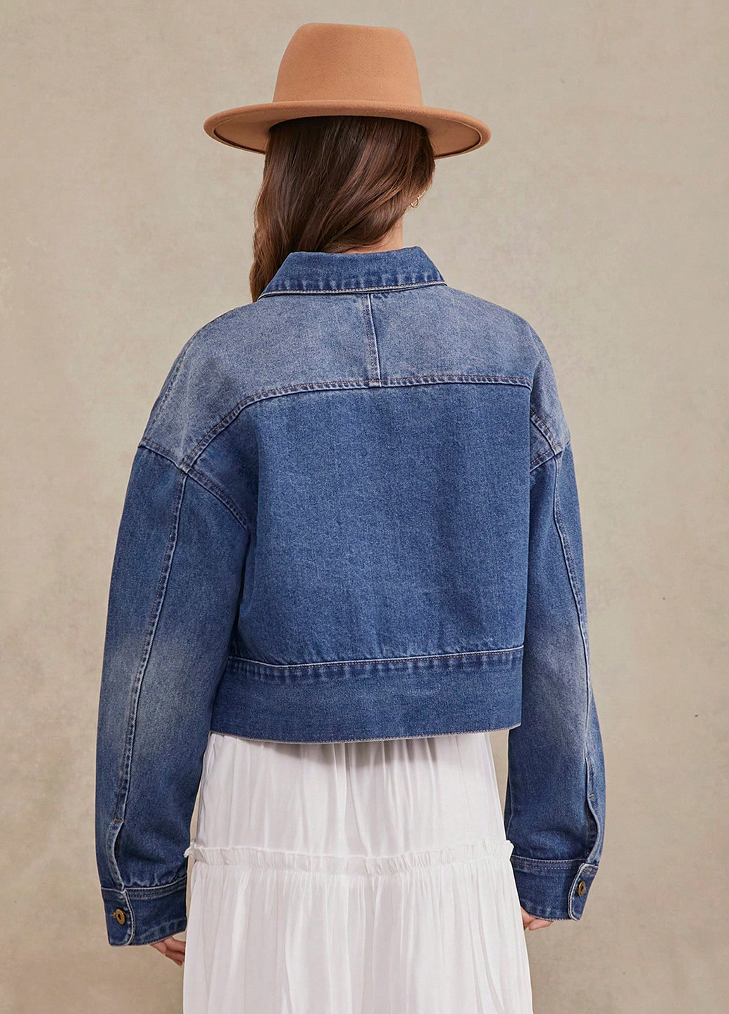 Синяя демисезонная куртка куртка-пиджак SHEIN