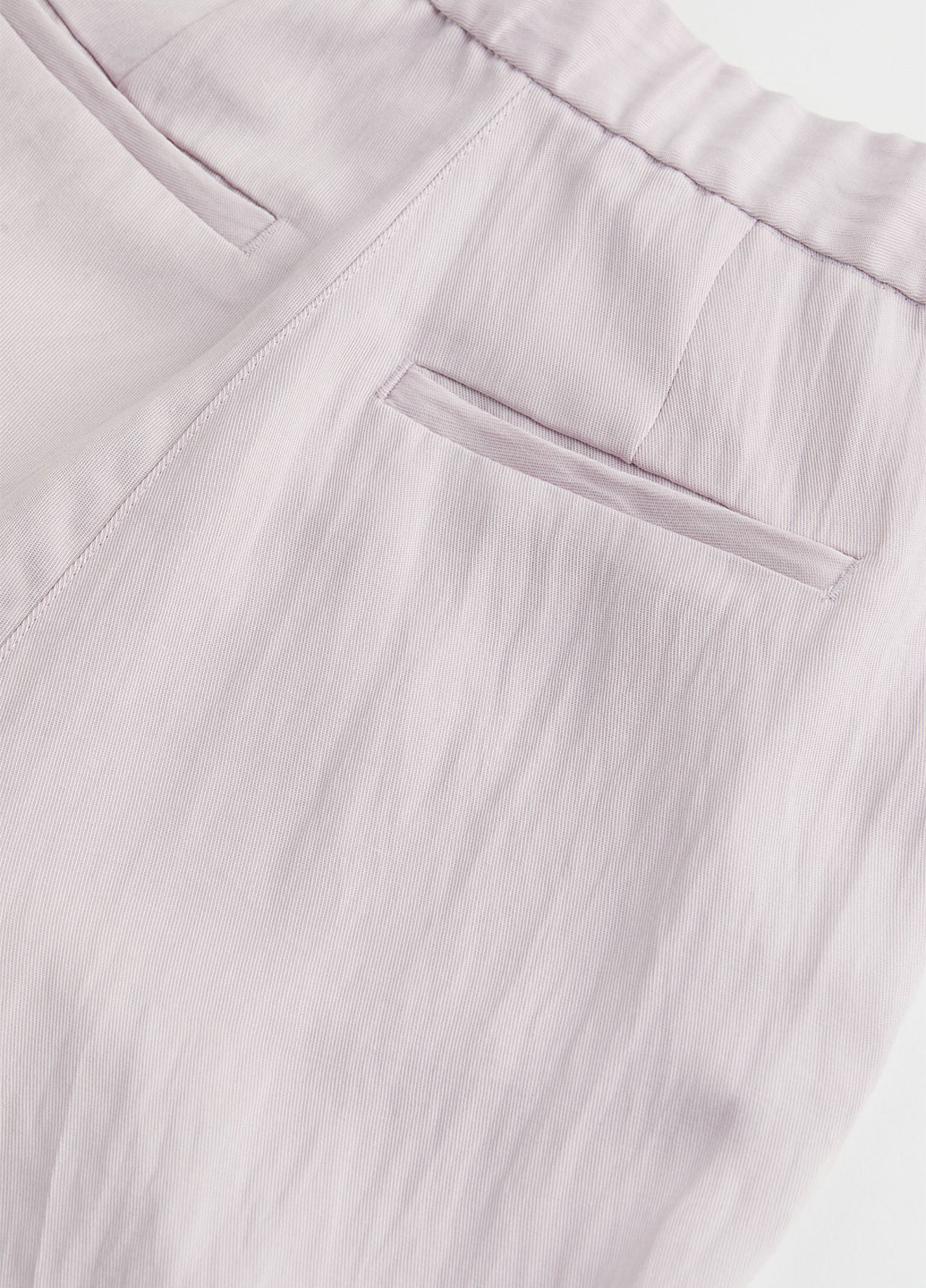 Сиреневые кэжуал летние брюки H&M