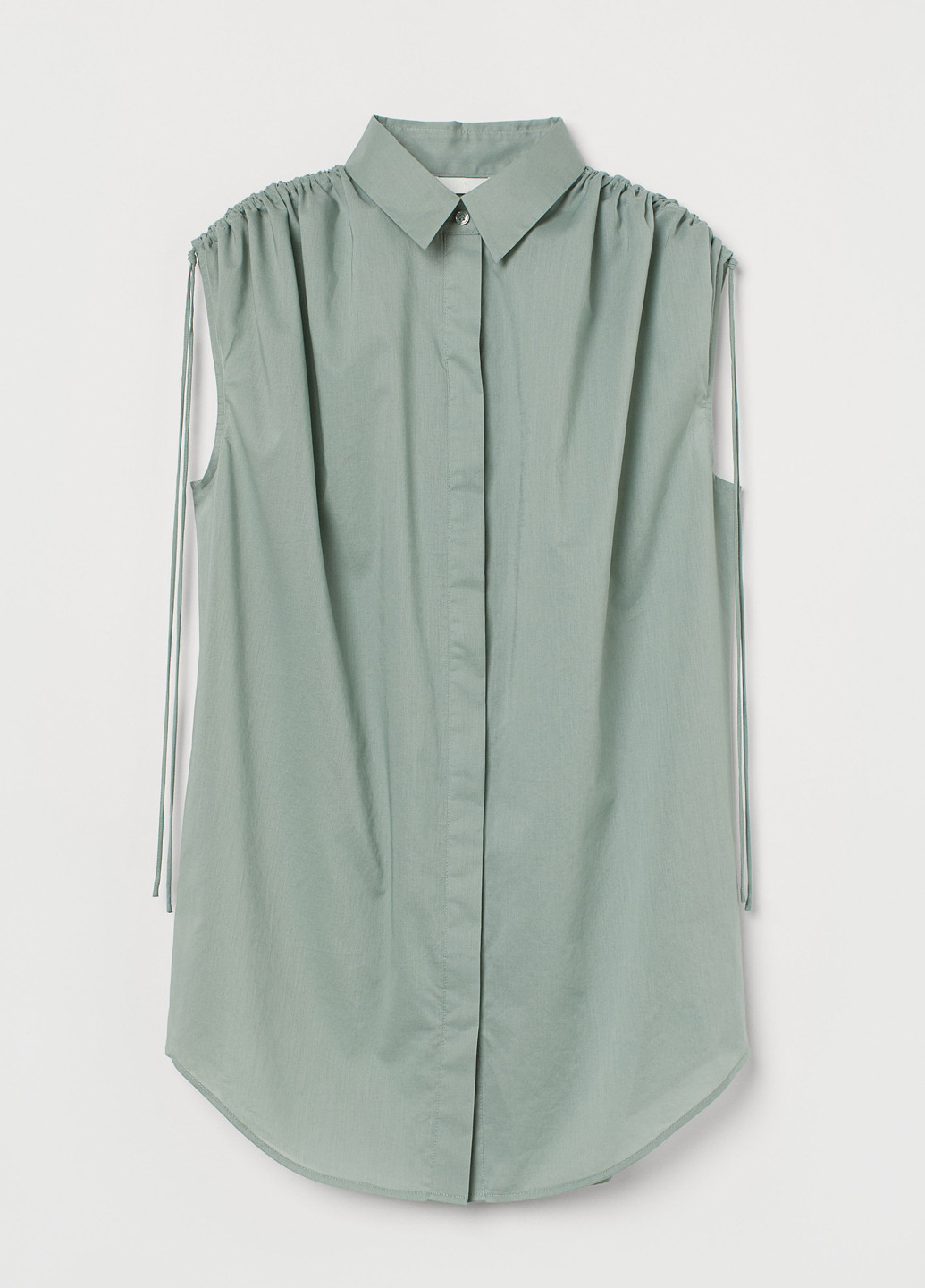 Серо-зелёная блуза H&M