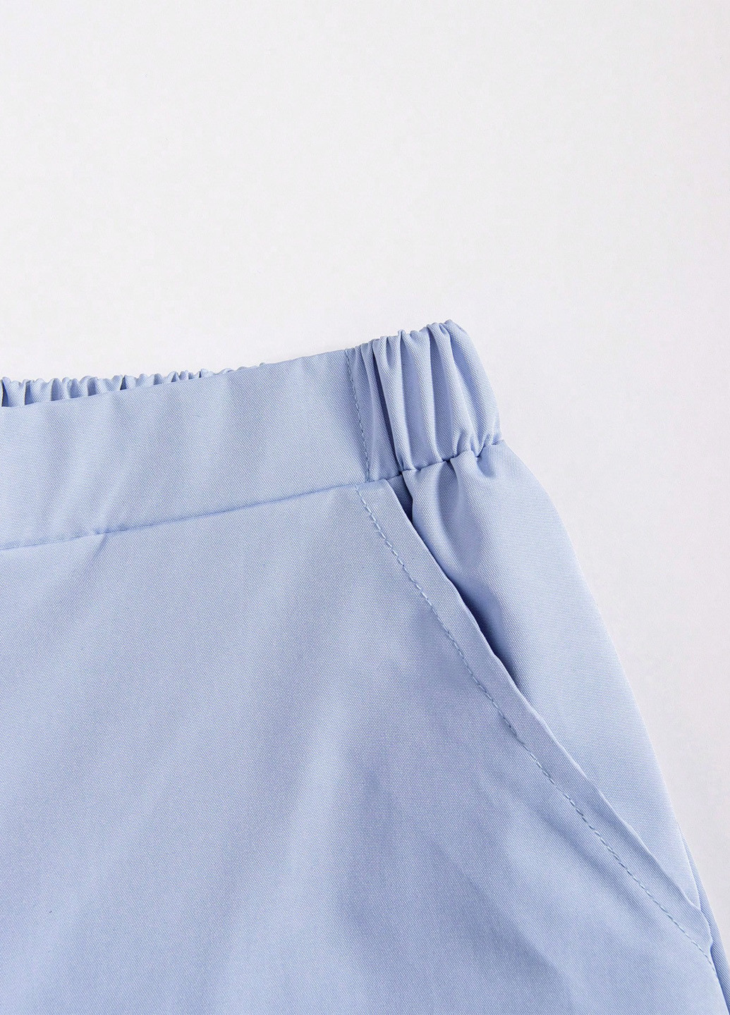 Светло-голубой демисезонный костюм (жилет, рубашка, брюки, бабочка) с рубашкой, тройка, брючный SHEIN