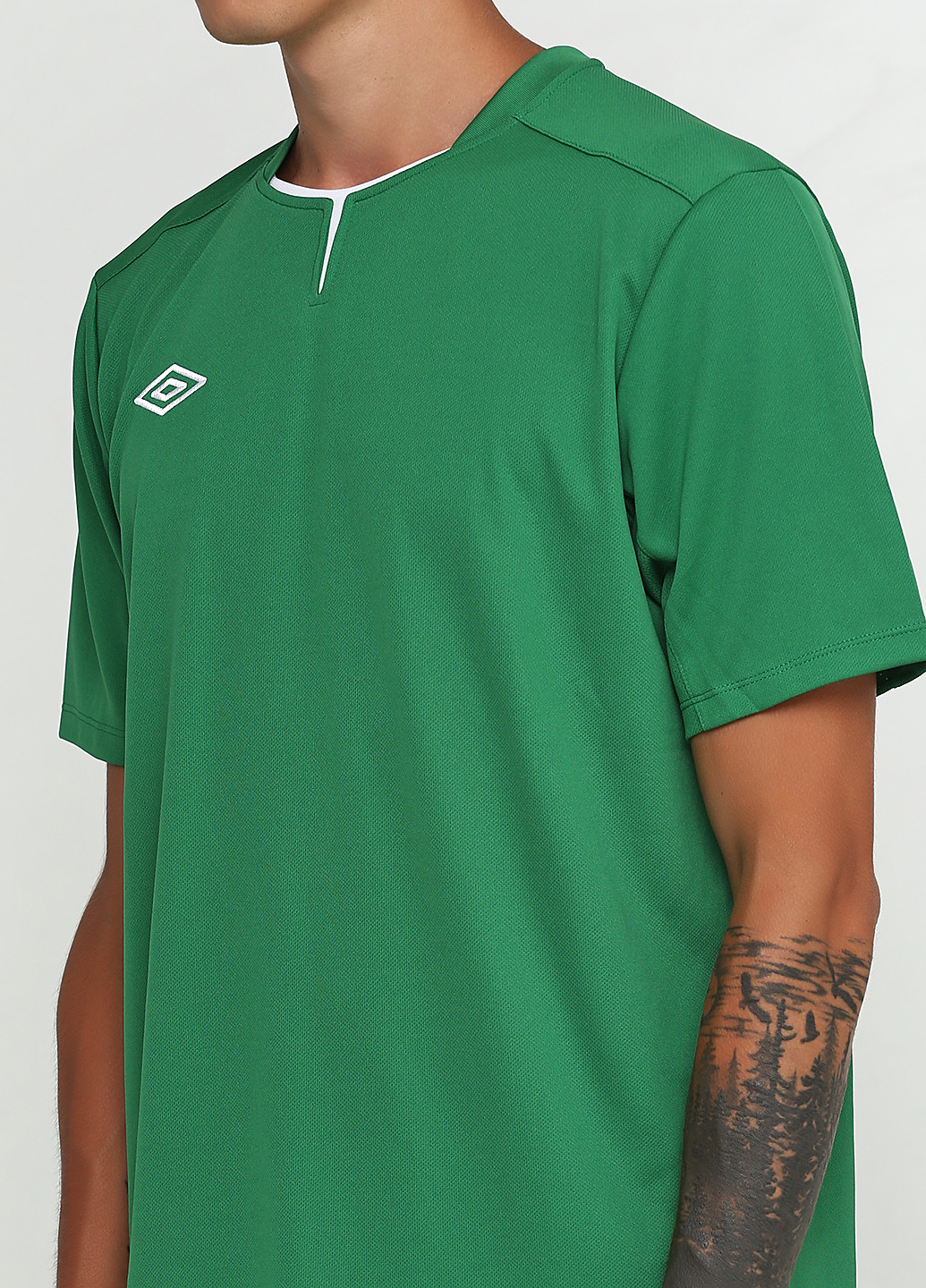 Зеленая футболка с коротким рукавом Umbro