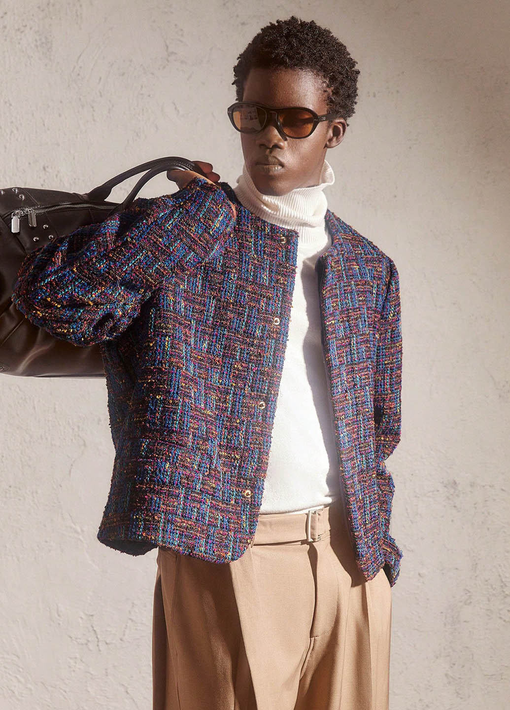 Комбинированная демисезонная куртка куртка-пиджак SHEIN