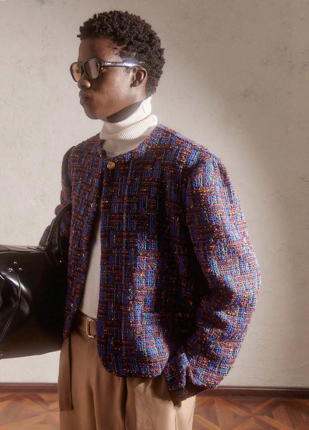 Комбинированная демисезонная куртка куртка-пиджак SHEIN