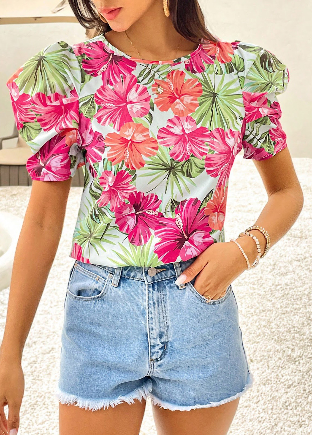 Комбінована блуза SHEIN