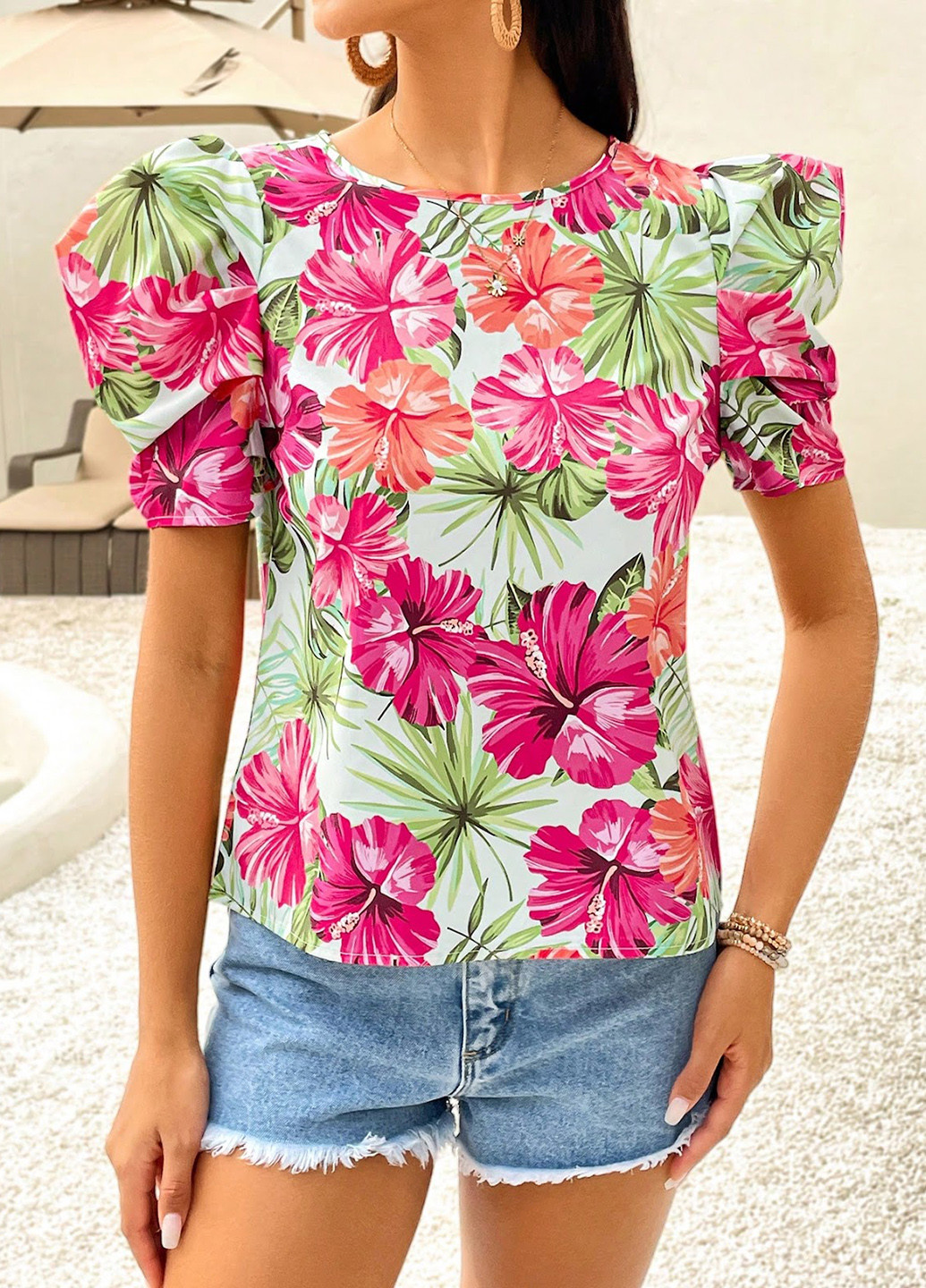 Комбінована блуза SHEIN