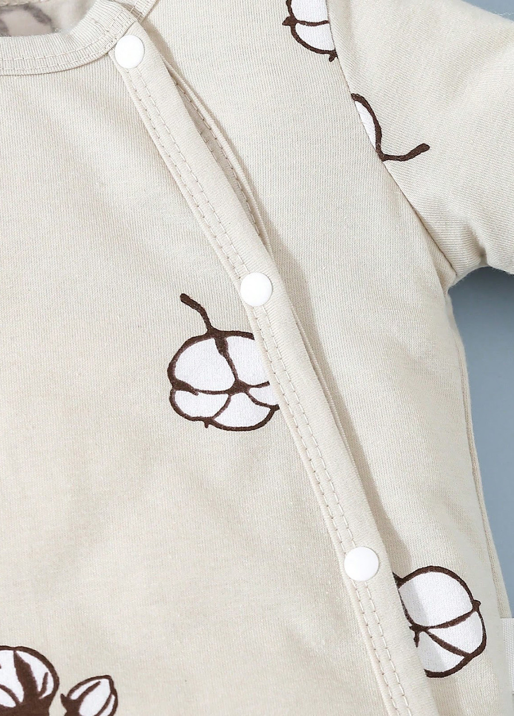 Світло-бежевий демісезонний комплект (ромпер, боді, шапка, повзунки) SHEIN