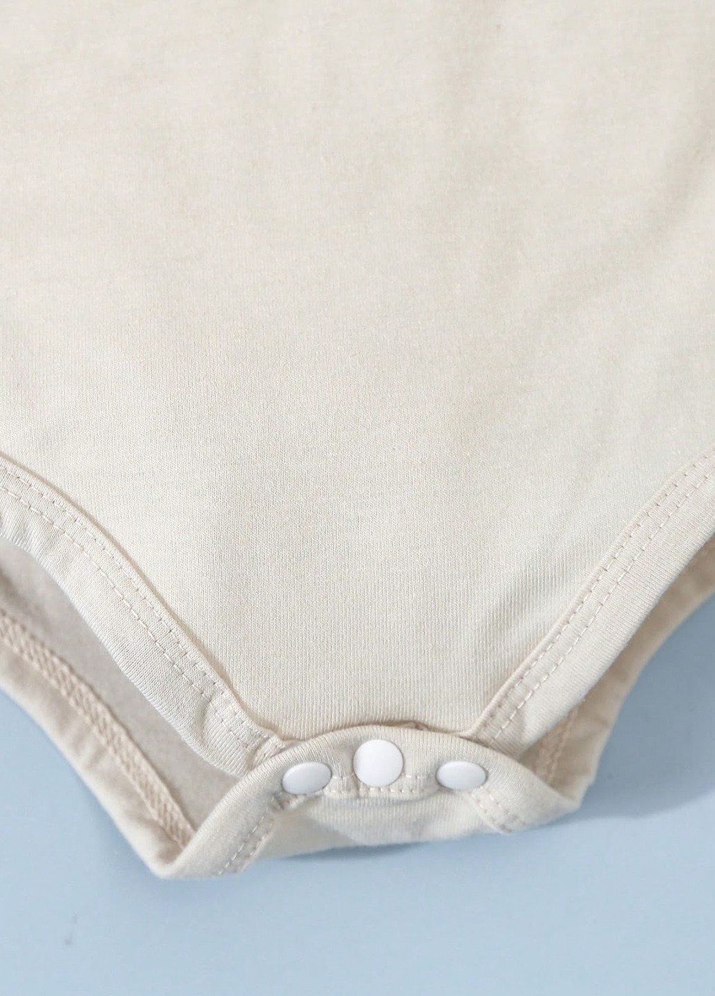 Світло-бежевий демісезонний комплект (ромпер, боді, шапка, повзунки) SHEIN