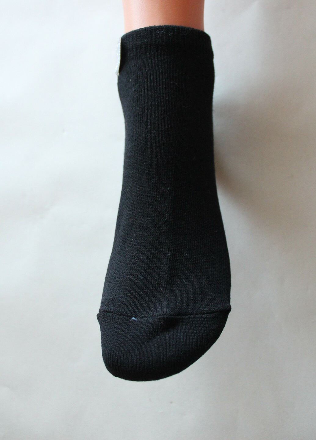 Чёрные носки демисезонные ультракороткие Siela однотонные (252941978)