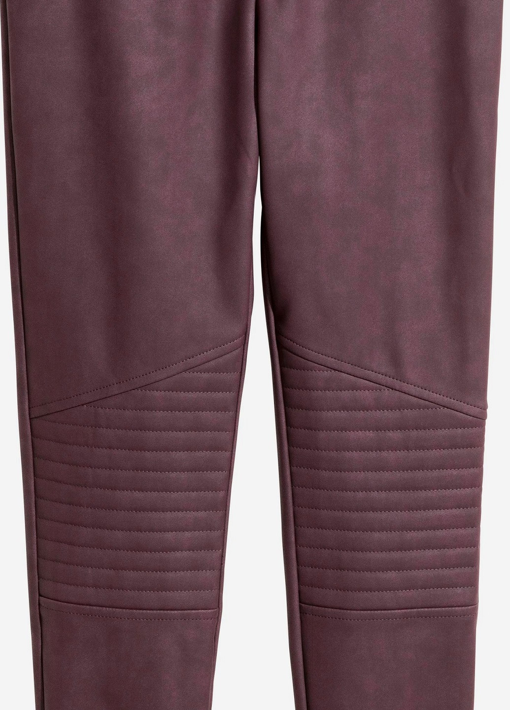 Фиолетовые демисезонные байкерские леггинсы H&M