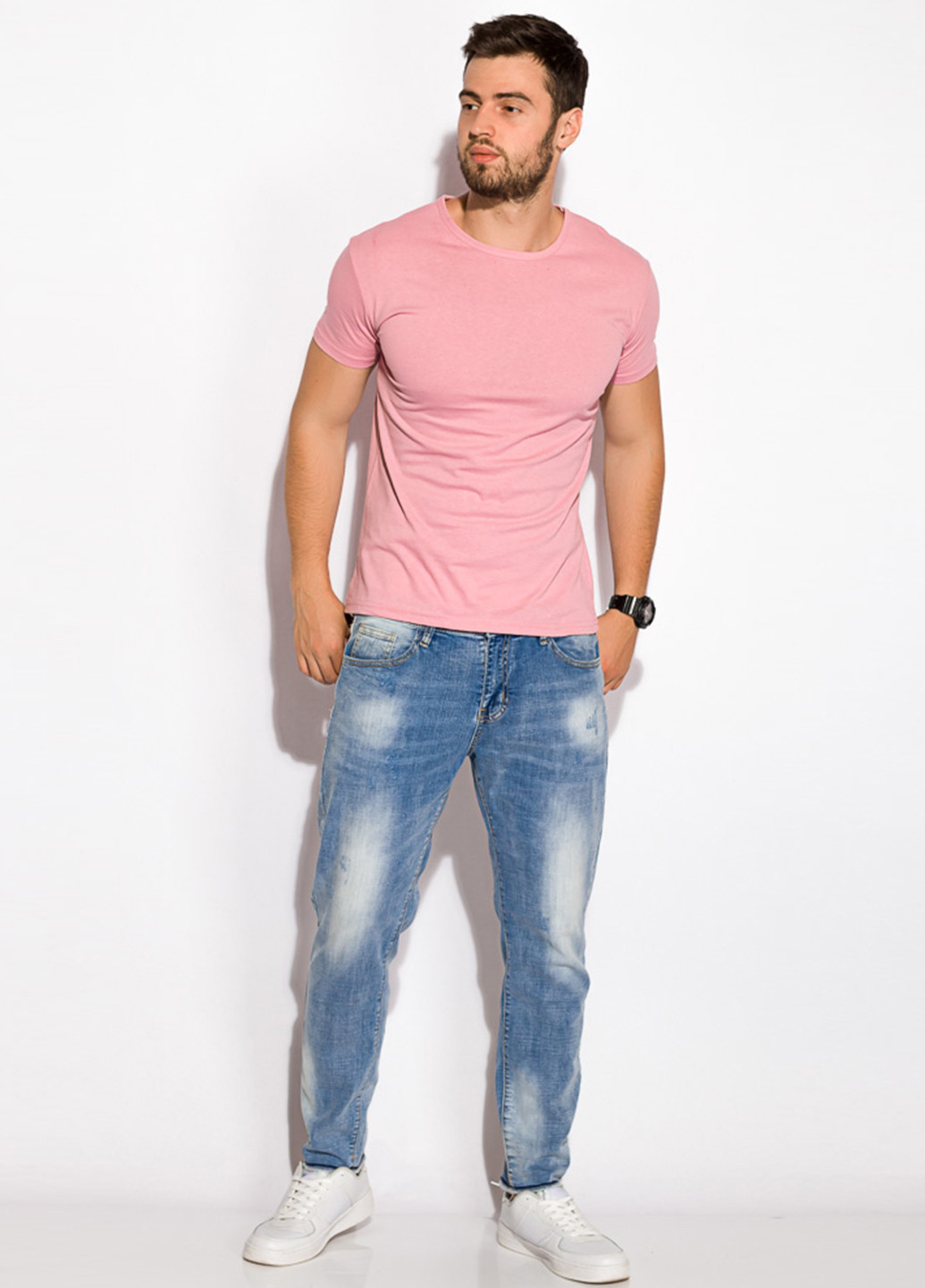 Светло-розовая футболка Time of Style