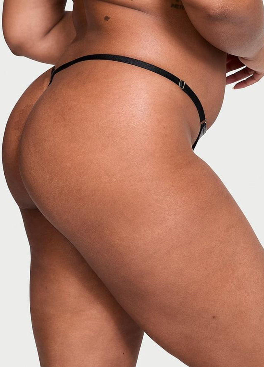 Чорний демісезонний комплект (топ, трусики) Victoria's Secret