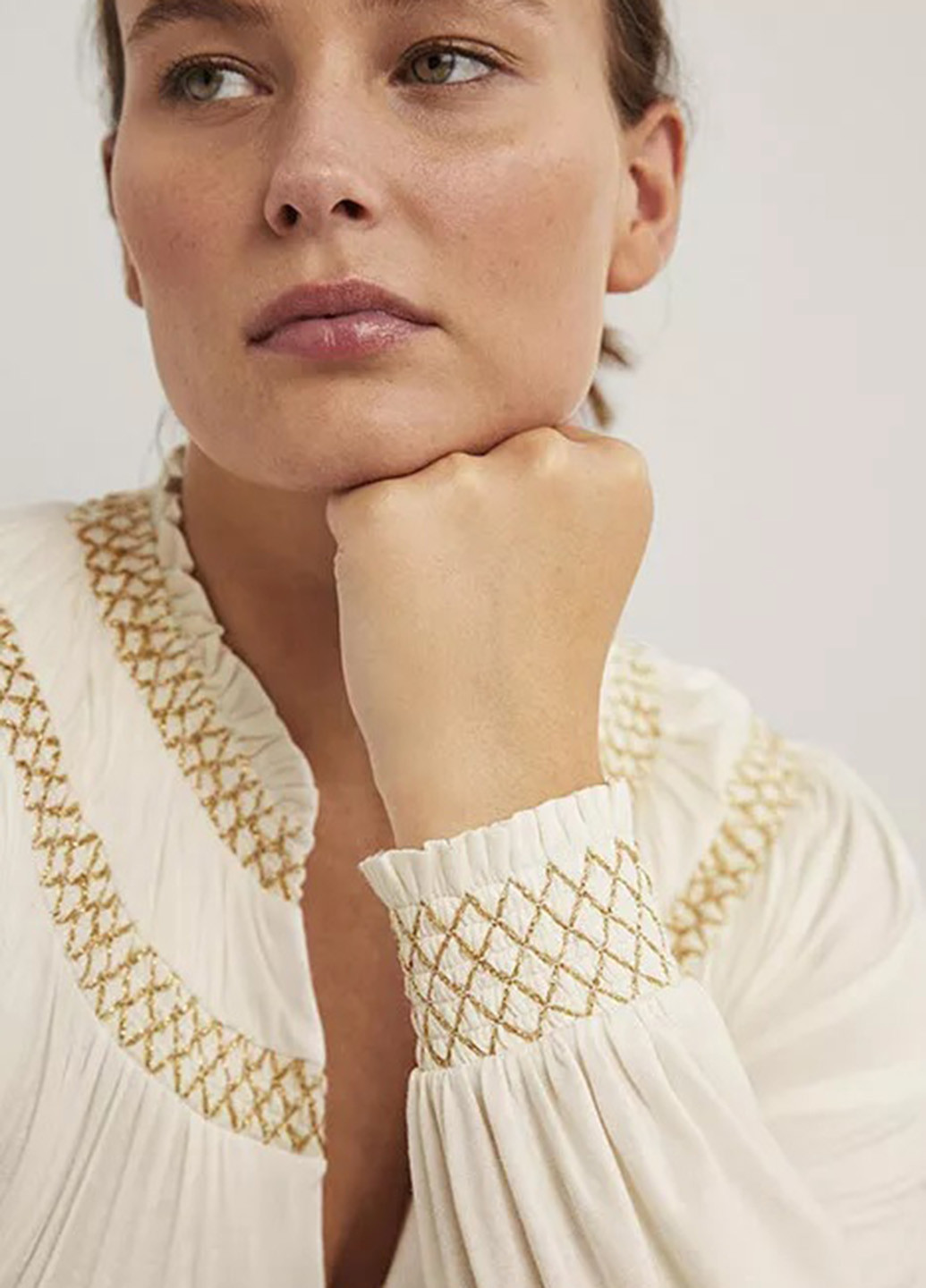 Молочная блуза Boden