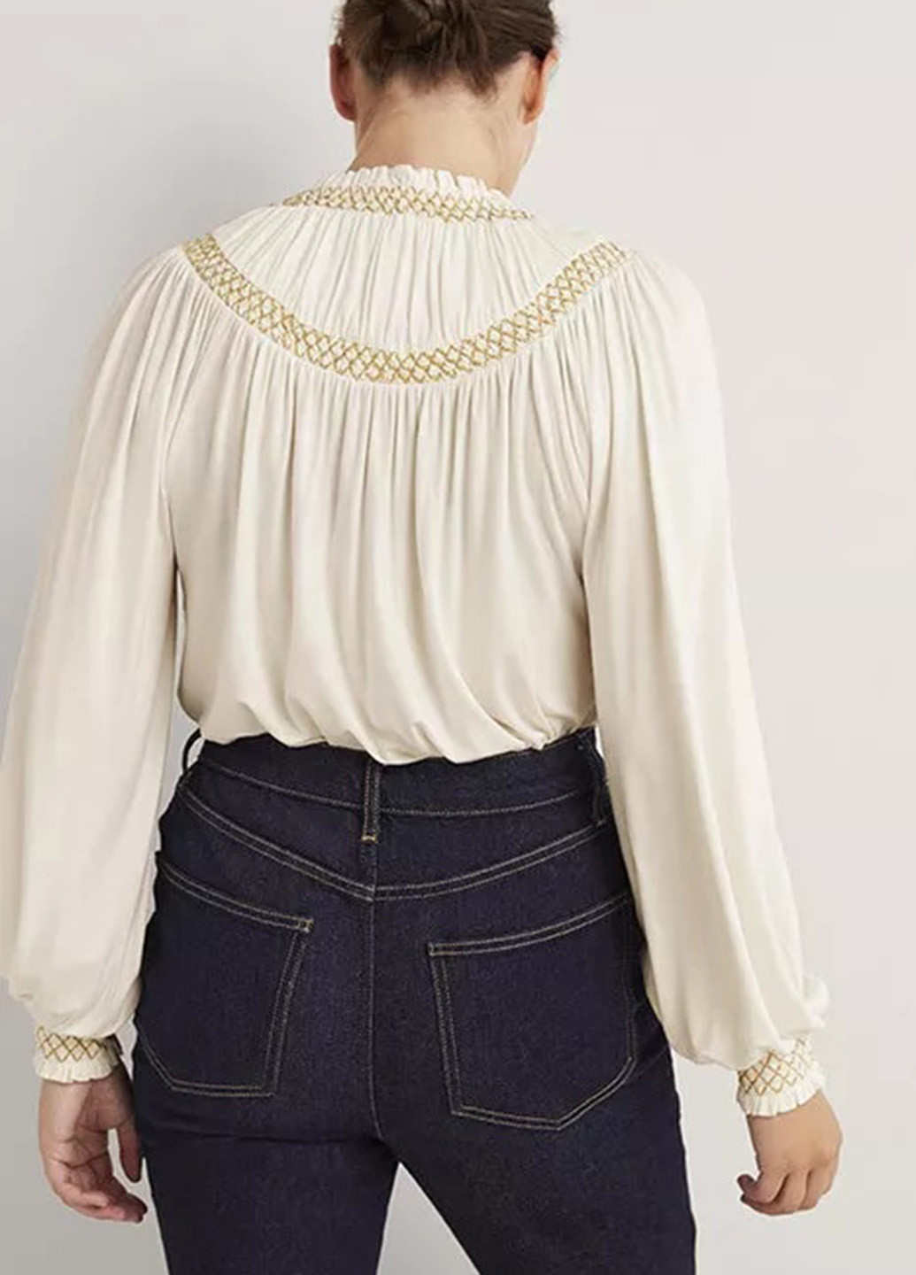 Молочная блуза Boden