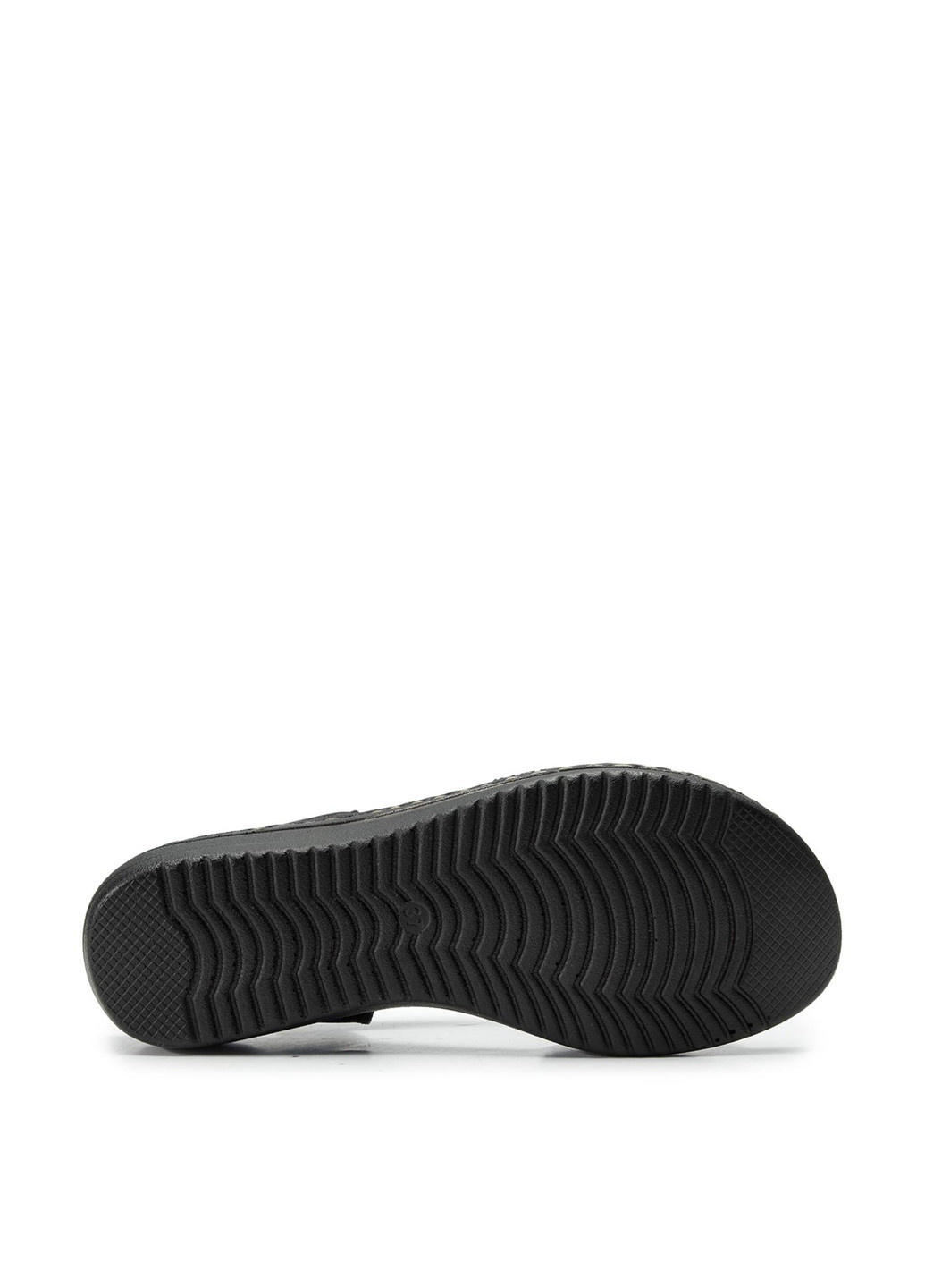 Черные сандалі go soft wi21-3020-02 GO SOFT без застежки с тиснением