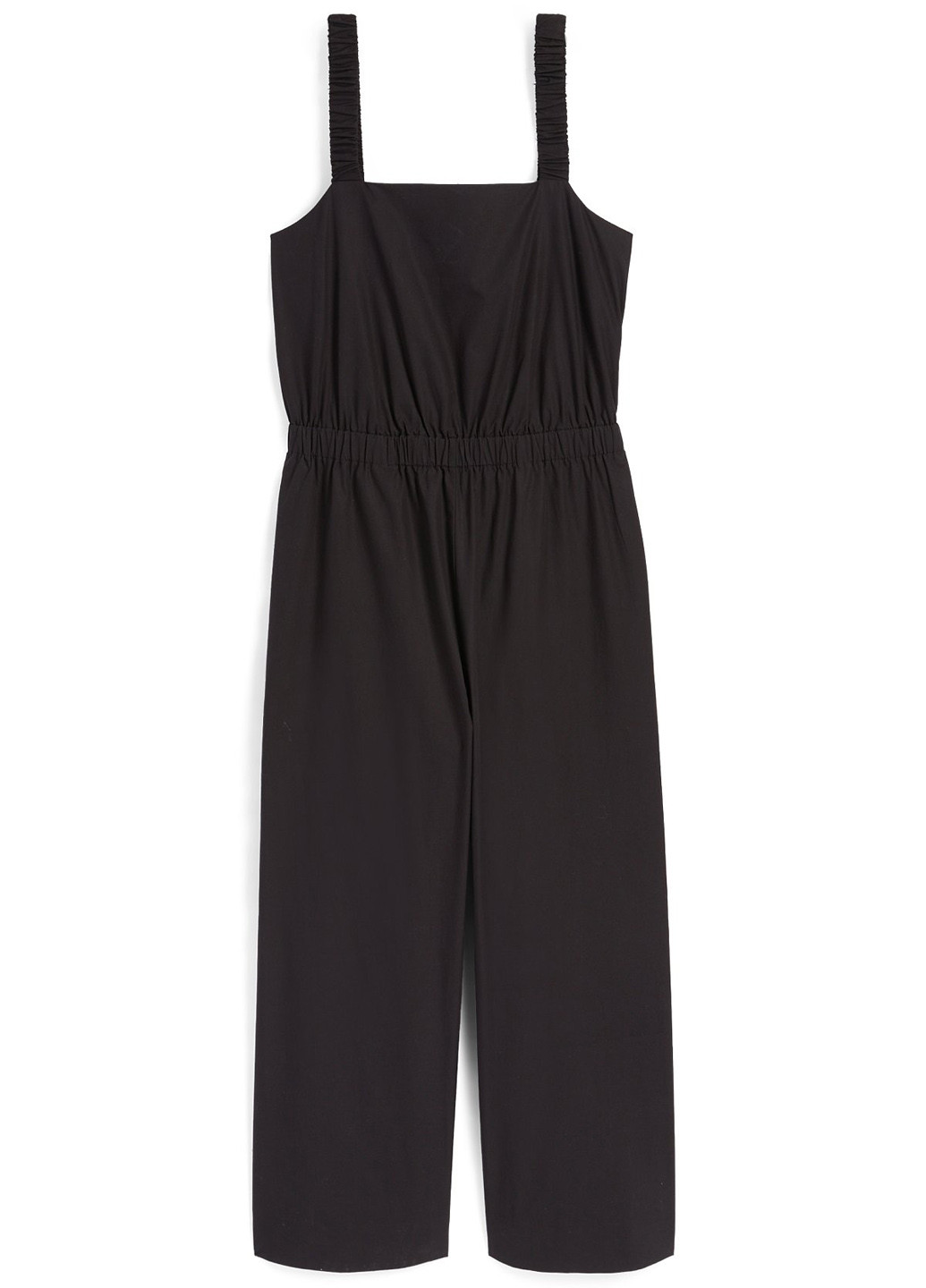 Комбинезон C&A комбинезон-брюки однотонный чёрный кэжуал хлопок