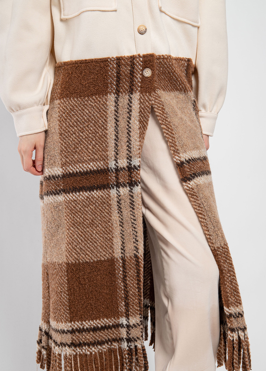 Бежеве зимнє Пальто J.B4 (Just Before)