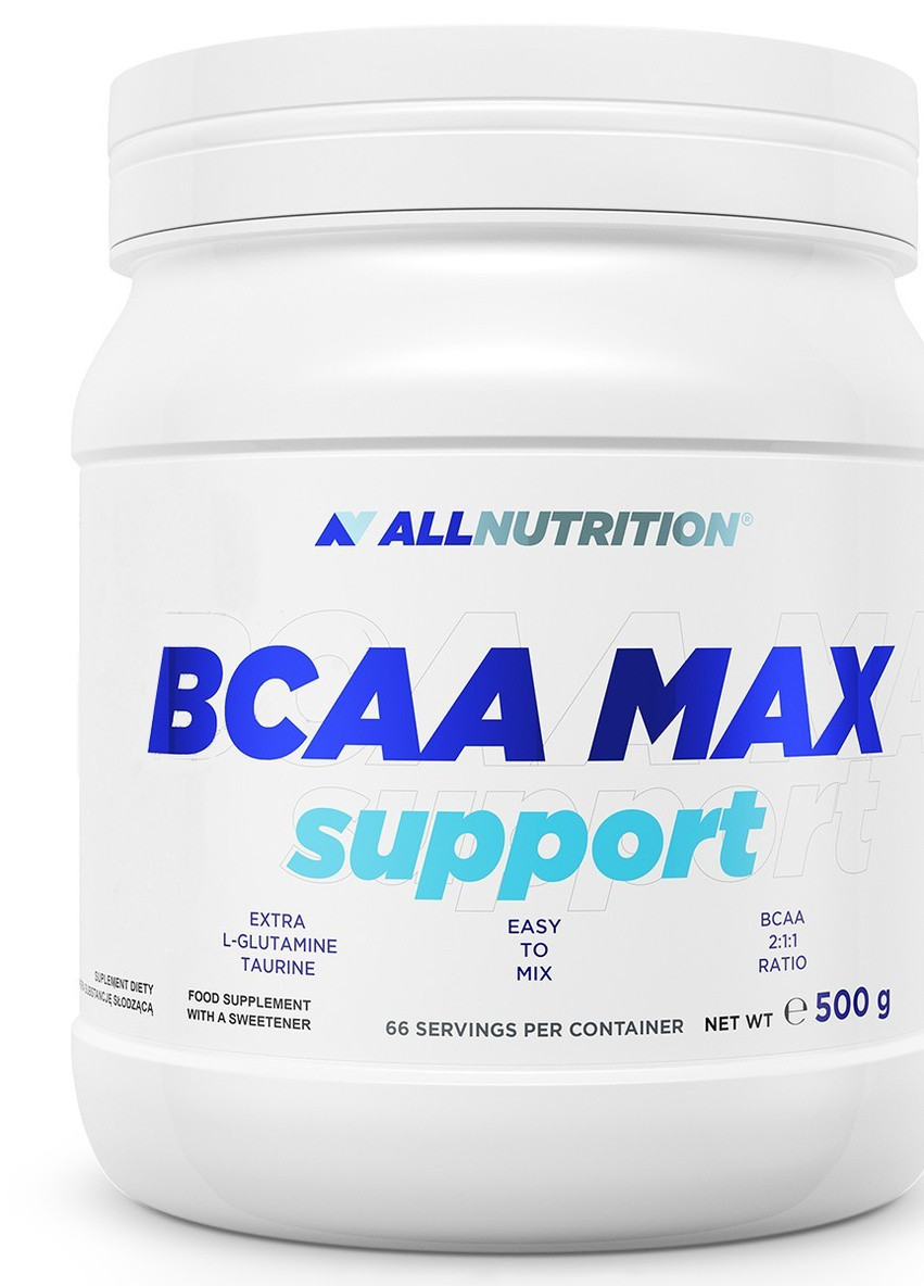 Аминокислоты BCAA Max Support - 500g Strawberry ] Allnutrition (231905273)