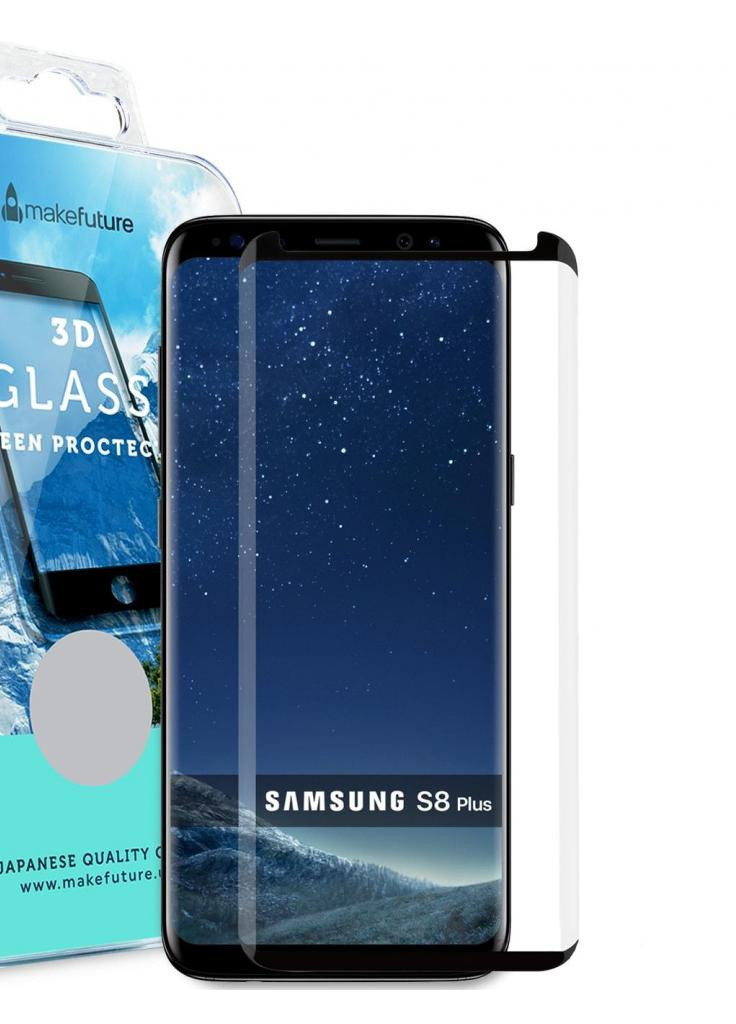 Пленка защитная для Samsung S8 Plus Black 3D (MF3D-SS8PB) MakeFuture (203968994)