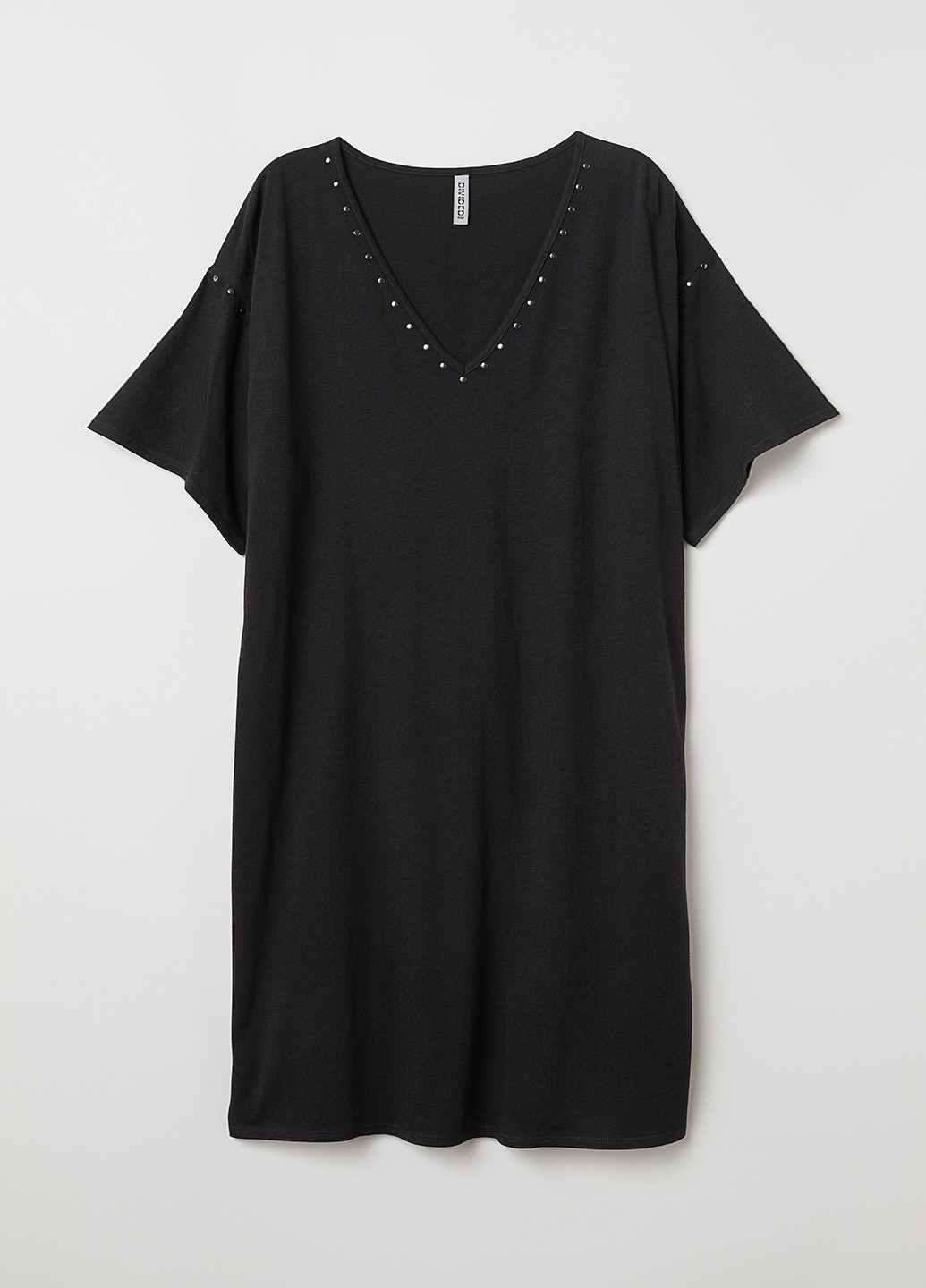 Чорна кежуал сукня сукня-футболка H&M однотонна